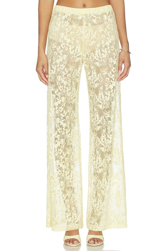 view 1 of 6 PANTALONES MARIKO in Corn Silk