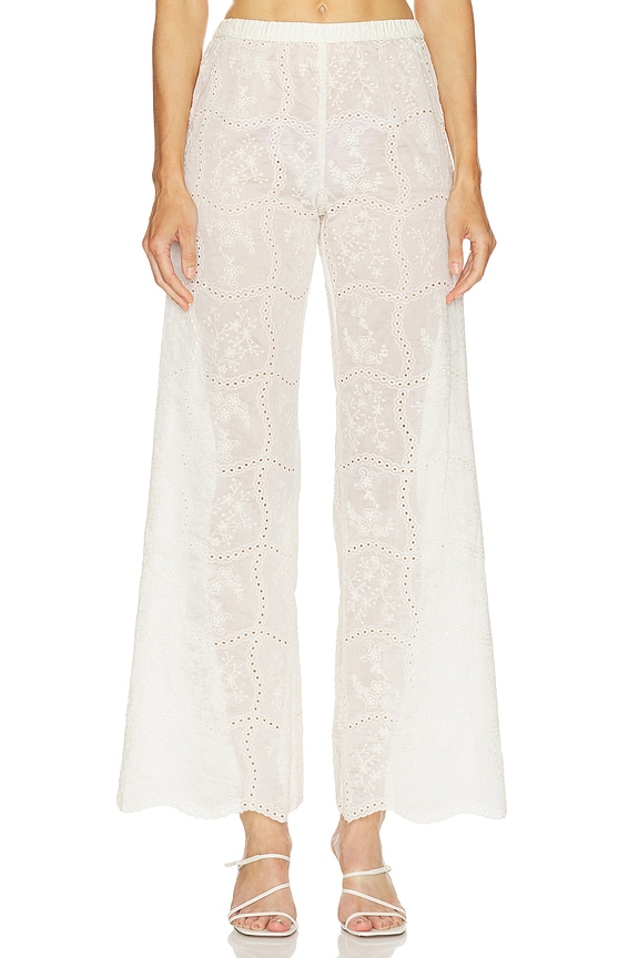view 1 of 6 PANTALON MARIKO in Eggshell