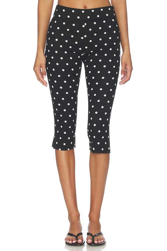 view 2 of 7 PANTALON CAPRI NICO in Black & Ivory