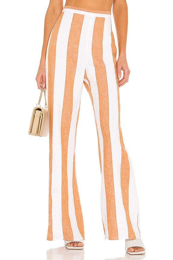 view 1 of 4 Spenser Pants in Ginger Ivory Stripe