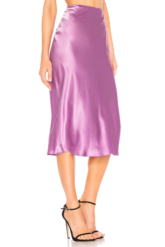 view 2 of 4 Paulina Slip Skirt in Electric Lilac