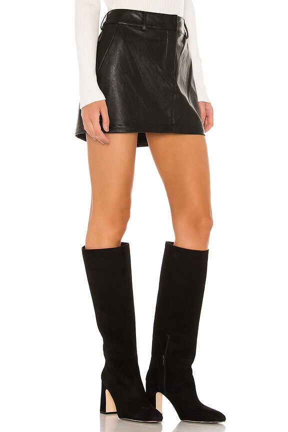 view 2 of 4 MINIFALDA BROOKLYN in Black Leather