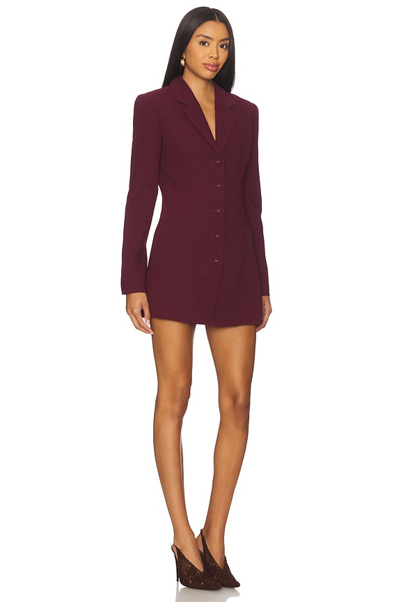view 2 of 3 Peralta Blazer Romper in Wine