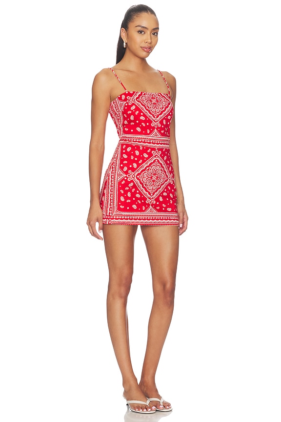 view 2 of 3 Avani Skort Romper in Red Montana Prin