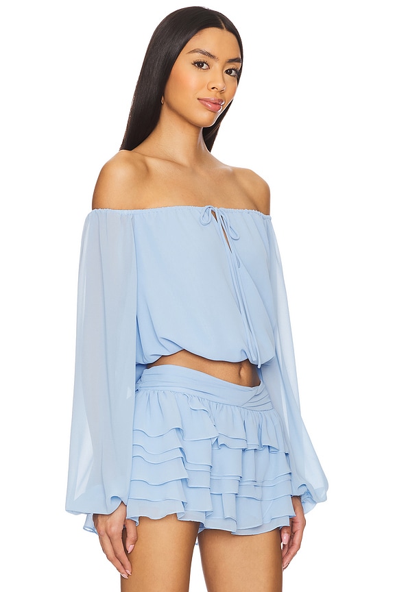 view 2 of 4 Dallas Top in Baby Blue