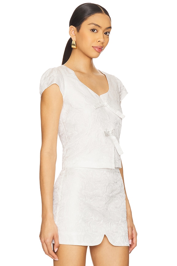 view 2 of 5 TOP BLOUSE TOP in White