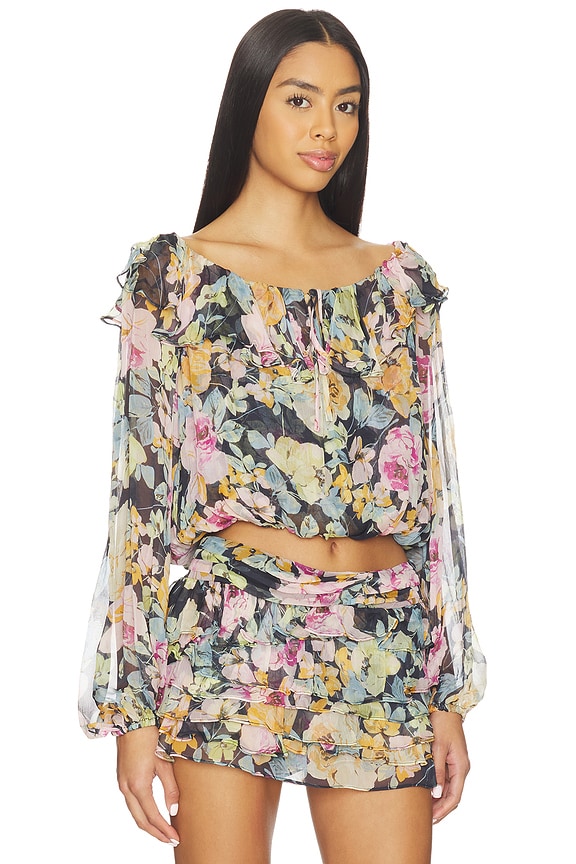 view 2 of 4 Millie Top in Lisboa Print