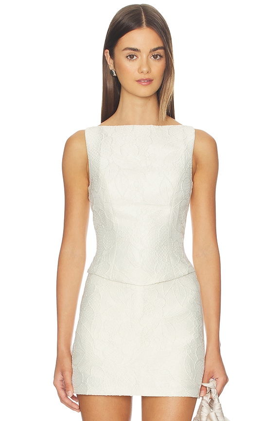 view 1 of 5 Ines Top in Chalk