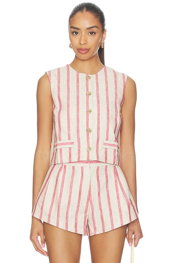 view 1 of 4 Jeremiah Top in Red Stripe