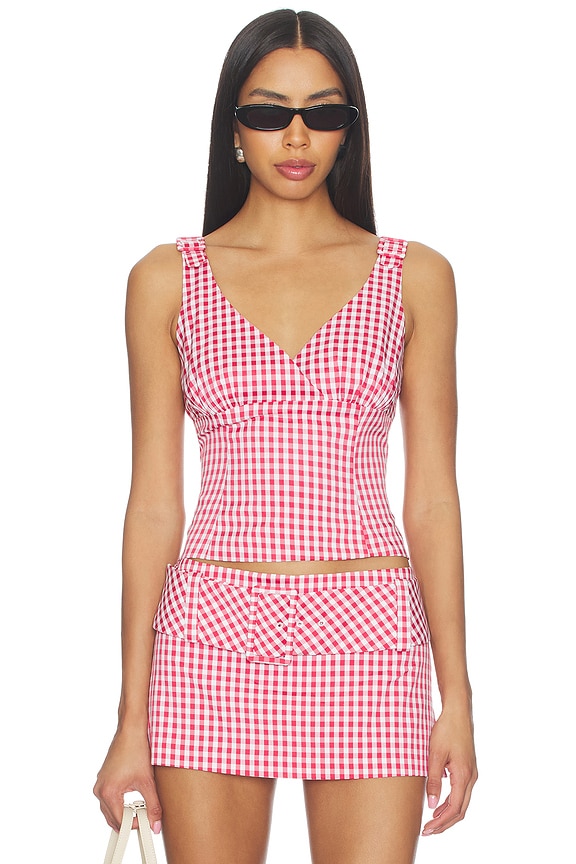 view 1 of 5 Alistair Top in Red White