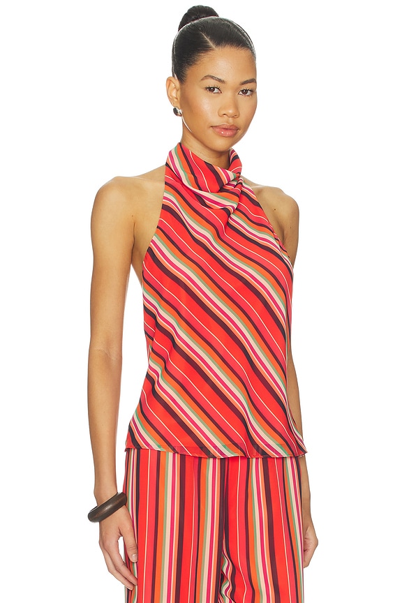 view 2 of 4 Top Samba in Soleil Stripes Print