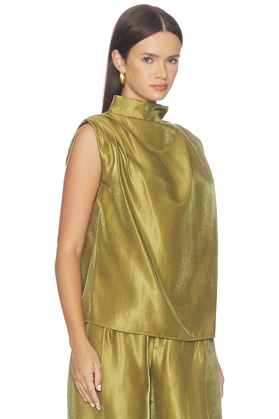 view 2 of 4 Sleeveless Fabienne Top in Olive