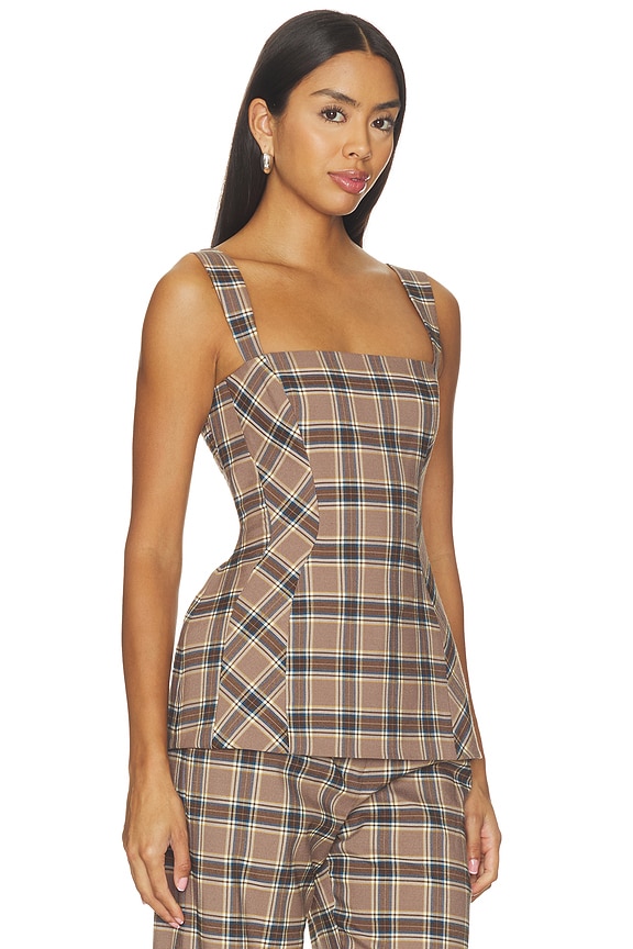 view 2 of 5 Andreina Top in Brown Combo