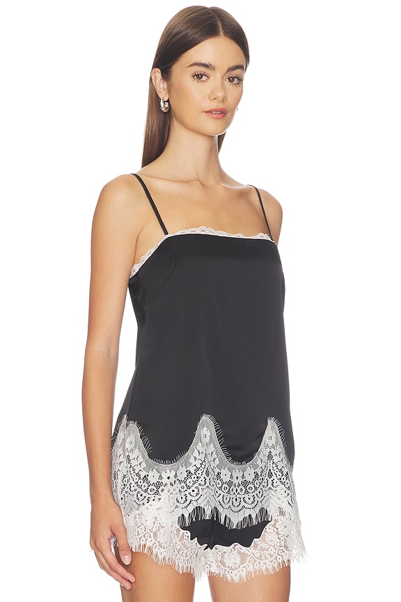 view 2 of 4 Audra Top in Black & Ivory