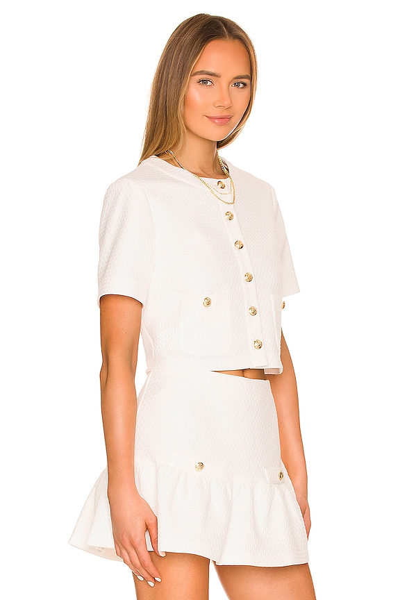 view 2 of 4 Braswell Top in White