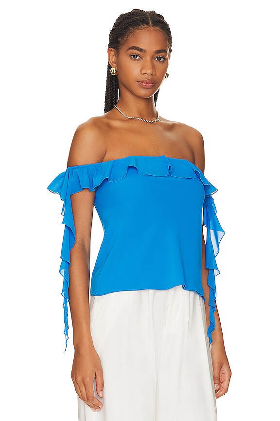 view 2 of 4 Marmont Top in Electric Blue