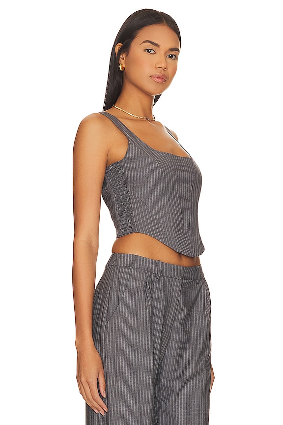 view 2 of 5 FISHER トップ in Eton Pinstripe