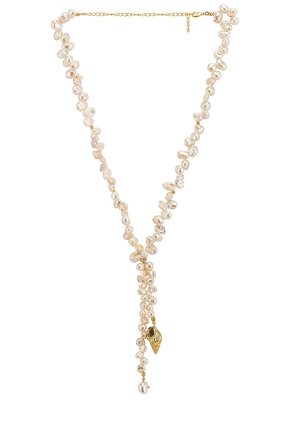 view 2 of 2 Tully Necklace in Gold & Pearl