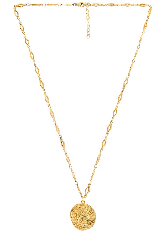 view 2 of 3 Single Coin Necklace in Gold