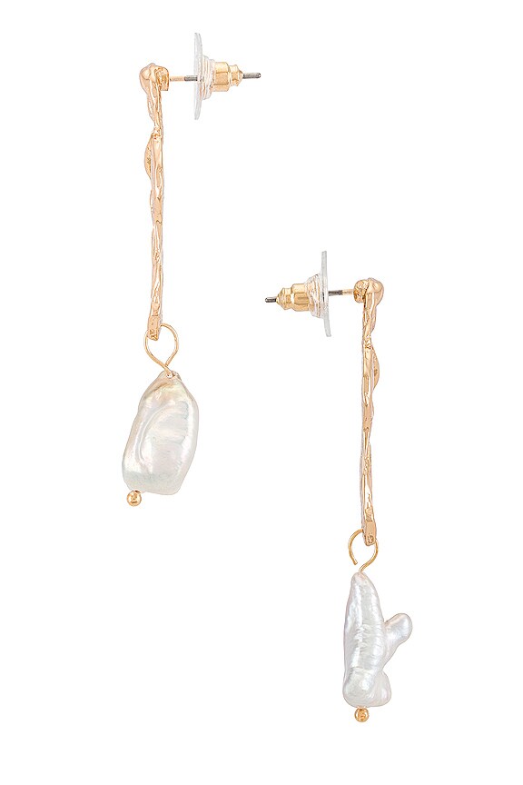 view 2 of 3 Hammered Earring in Gold