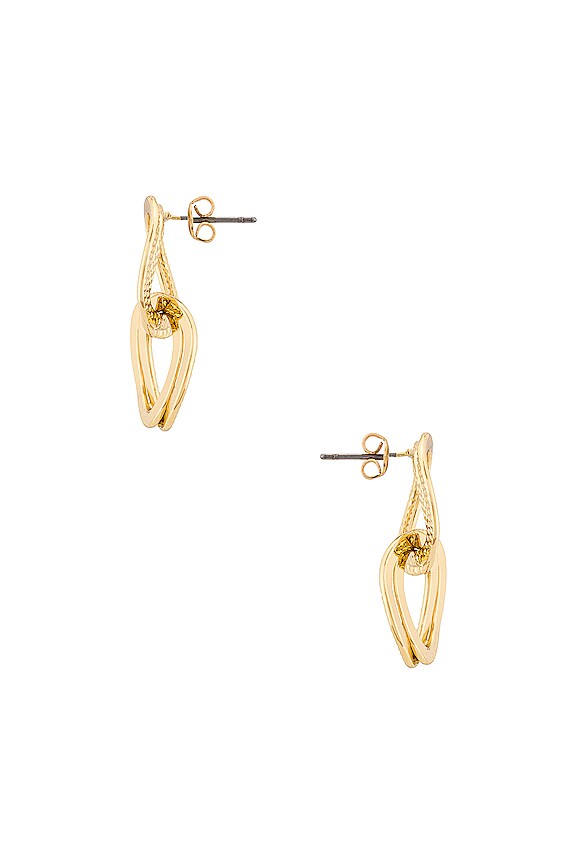 view 2 of 3 Twisted Earring in Gold