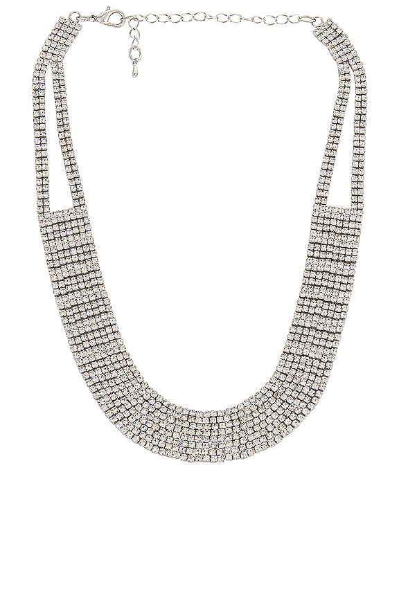 view 1 of 2 Diamond Statement Necklace in Silver