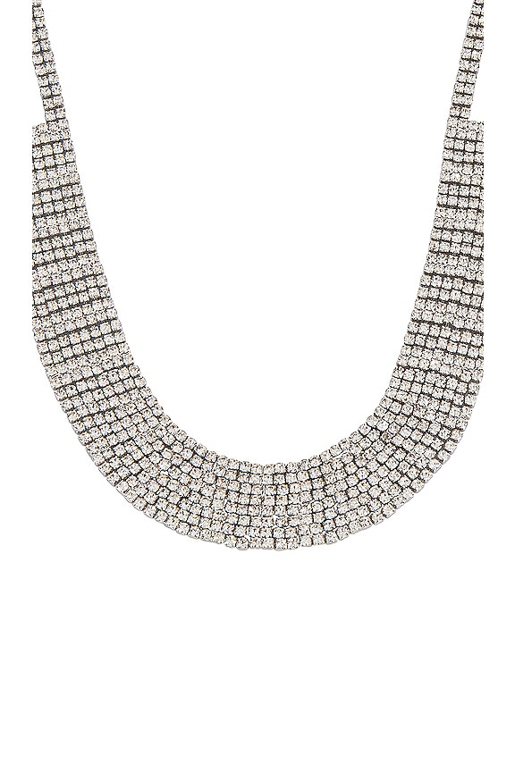 view 2 of 2 Diamond Statement Necklace in Silver