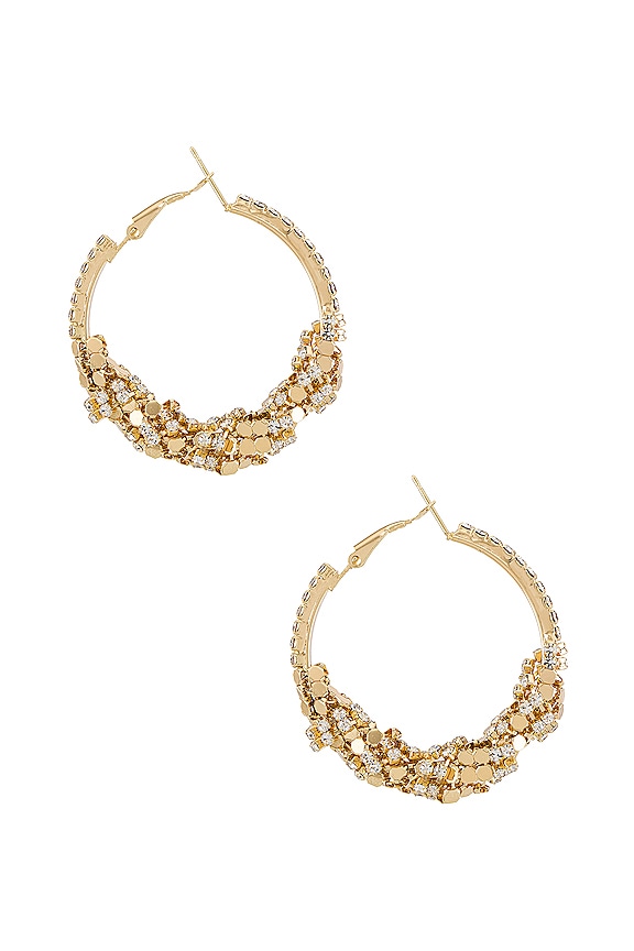 view 2 of 2 Detail Hoop Earring in Gold