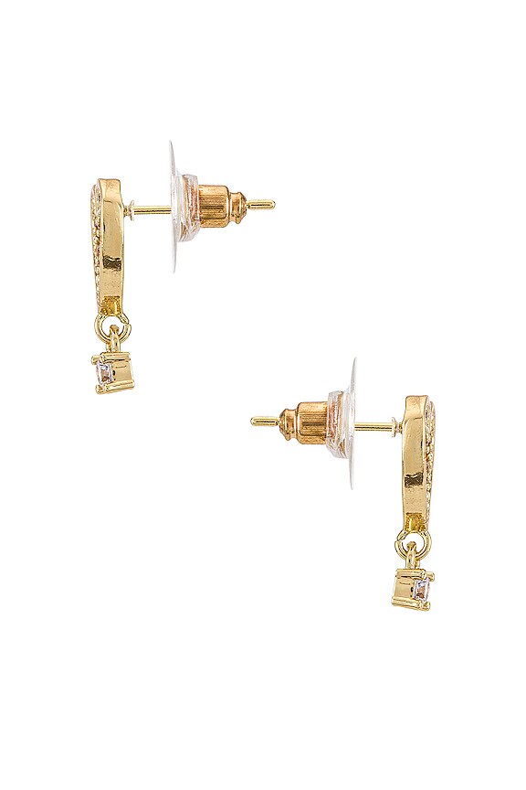 view 2 of 2 Diamond Heart Earring in Gold