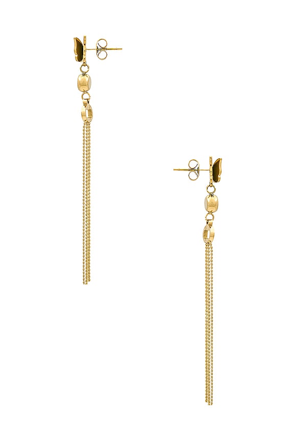 view 2 of 2 x REVOLVE Butterfly Drop Earrings in Gold
