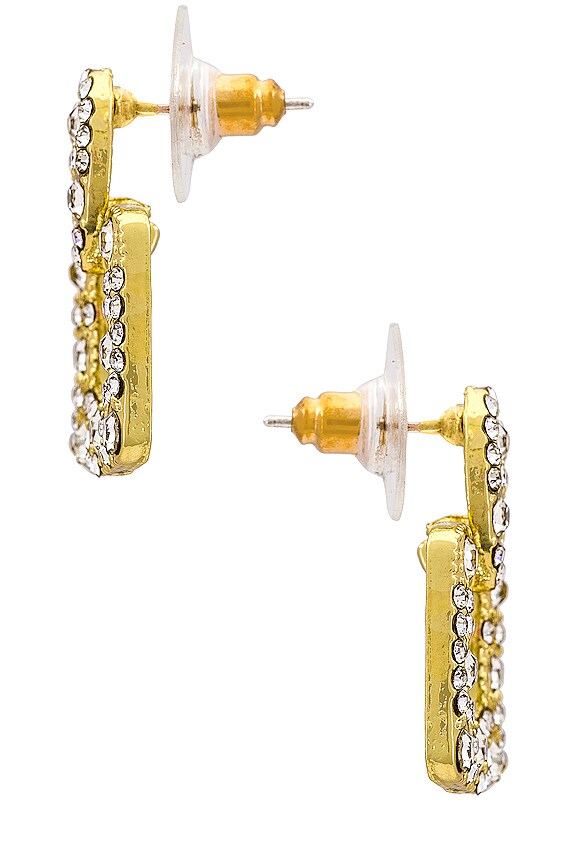 view 2 of 2 x REVOLVE Square Drop Earrings in Gold