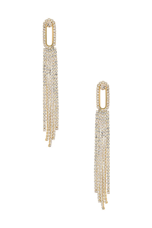 Amber Sceats x REVOLVE Follow The Crystal Earrings in Gold | REVOLVE