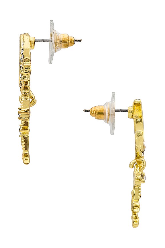 view 2 of 2 Moon And Stars Earrings in Gold