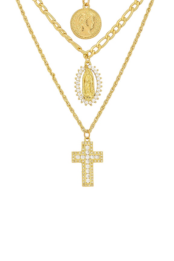 view 2 of 2 ОЖЕРЕЛЬЕ CASSANDRA in Gold