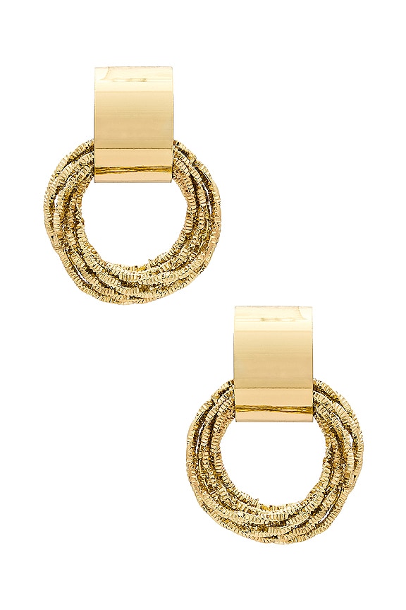 view 1 of 2 AROS CIRCULARES HEATHER in Gold
