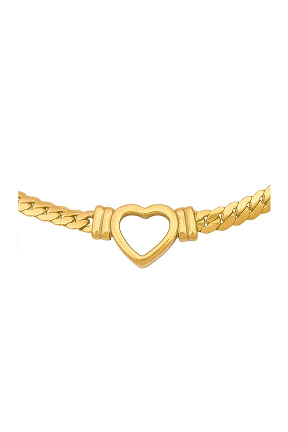 view 2 of 2 Heart Chain Necklace in Gold