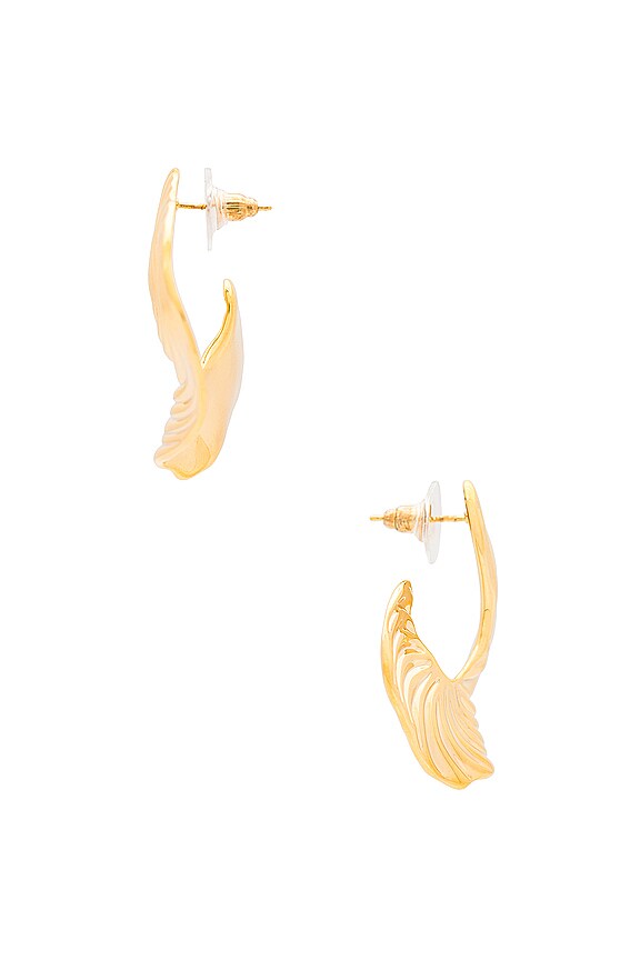 view 2 of 2 Curve Earrings in Gold