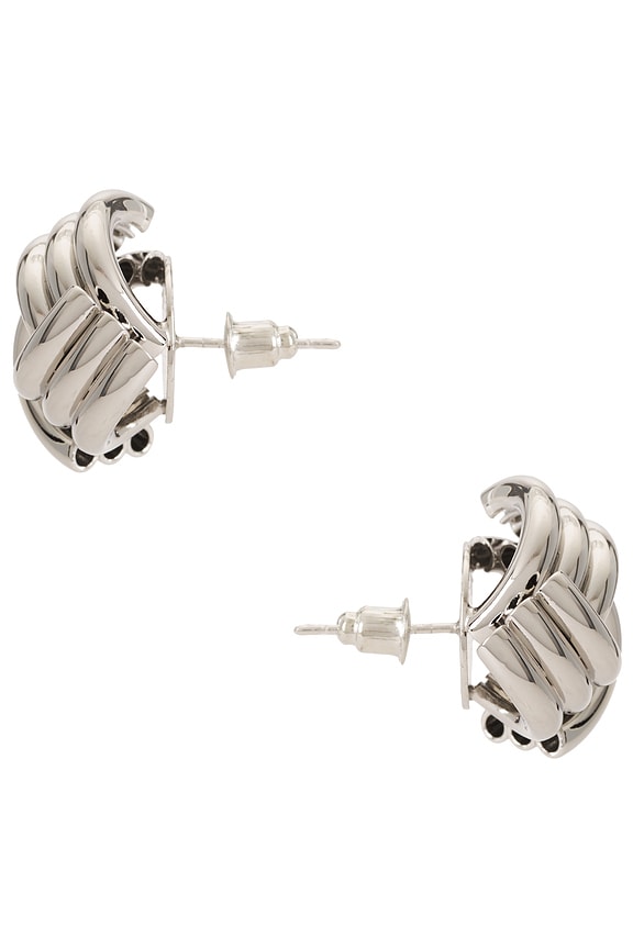 view 2 of 2 Clover Earrings in Silver