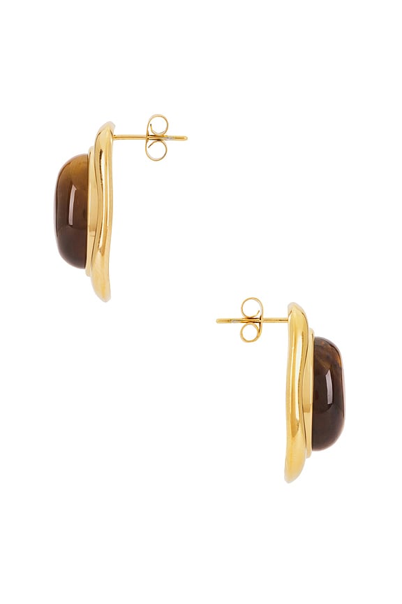 view 2 of 2 PENDIENTES MILES in Gold