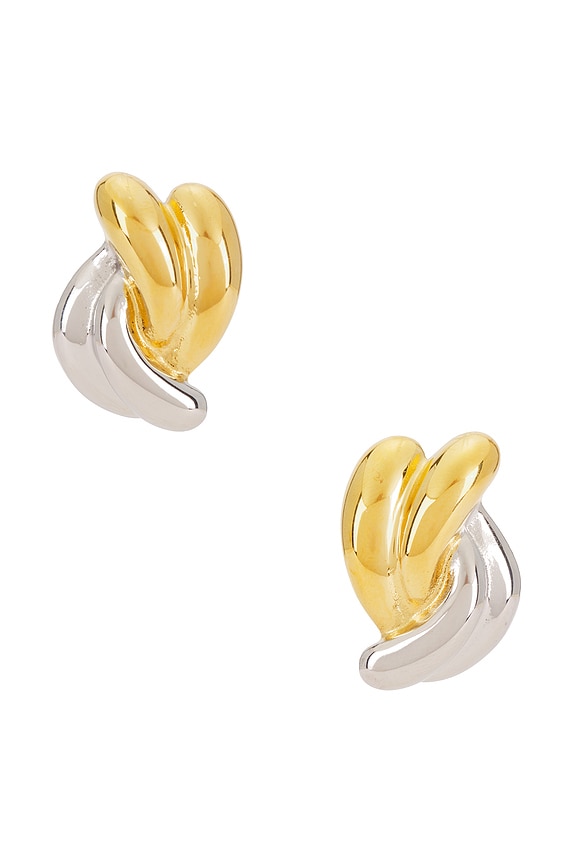view 1 of 2 Saylor Earrings in Silver & Gold