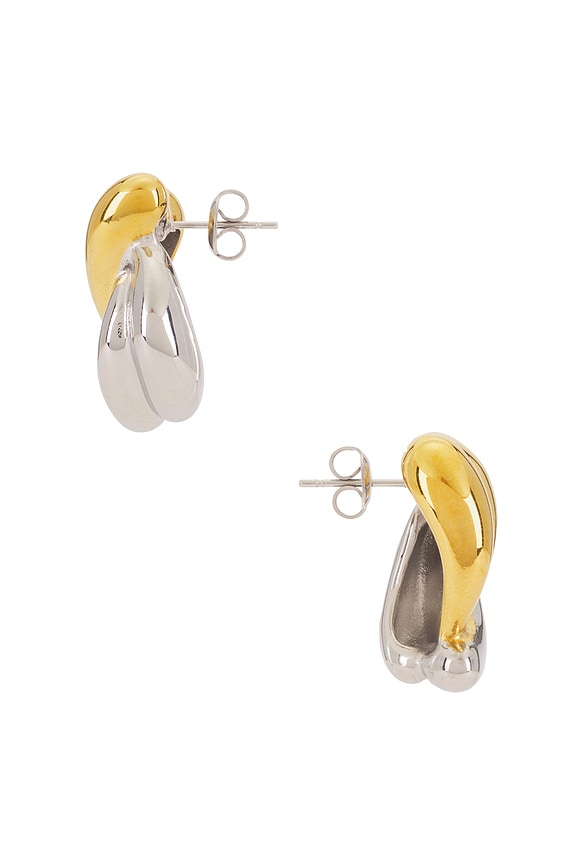view 2 of 2 Saylor Earrings in Silver & Gold