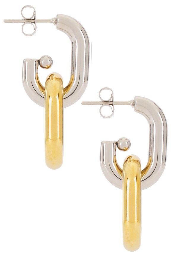 view 2 of 3 Rufus Earrings in Silver & Gold