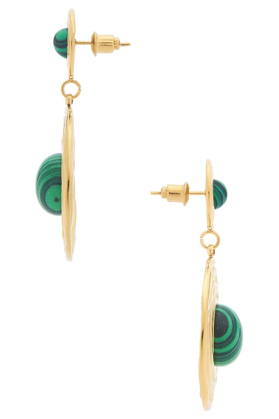 view 2 of 2 Leona Drop Earrings in Green