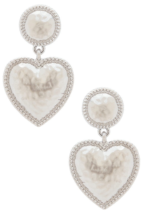 view 1 of 2 PENDIENTES LARGOS CORINTH in Silver