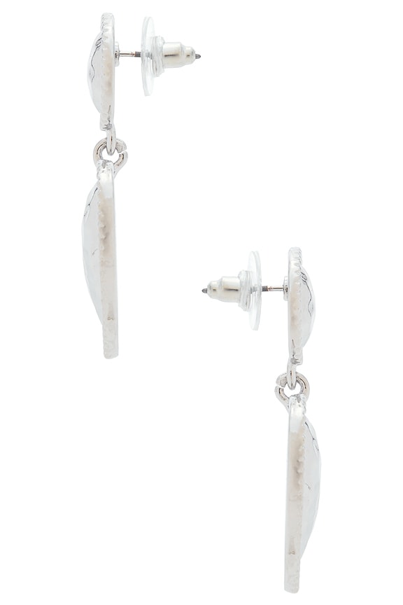 view 2 of 2 PENDIENTES LARGOS CORINTH in Silver