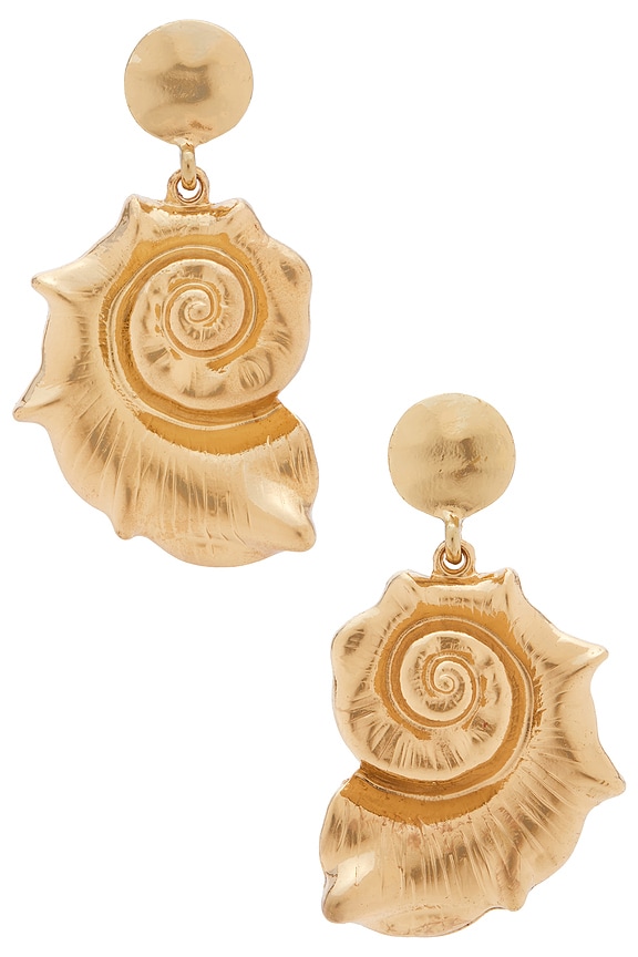 view 1 of 2 PENDIENTES LARGOS THAMES in Gold