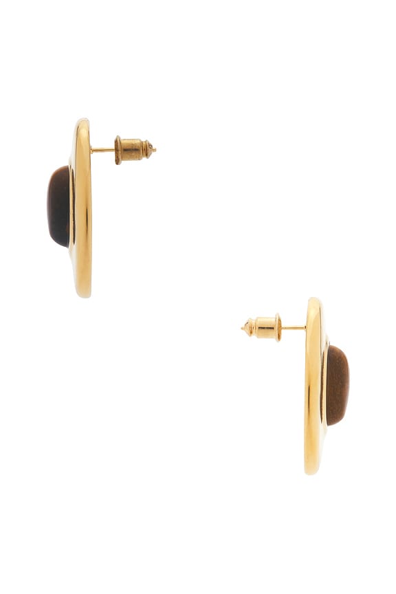 view 2 of 2 PENDIENTES DE TACHUELA BISBEE in Gold