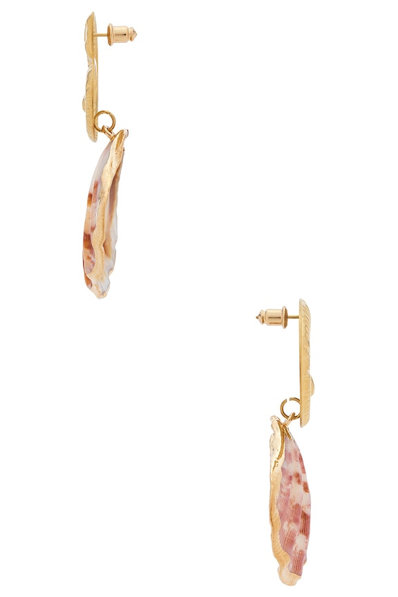 view 2 of 2 PENDIENTES LARGOS BYFORD in Gold & Multi