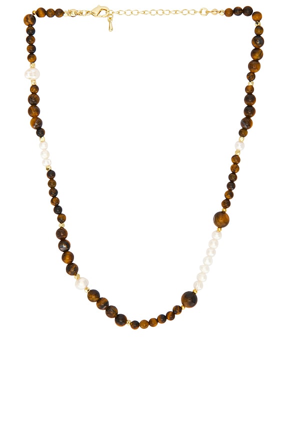 view 1 of 3 COLLAR DE CUENTAS PRAIA in Brown