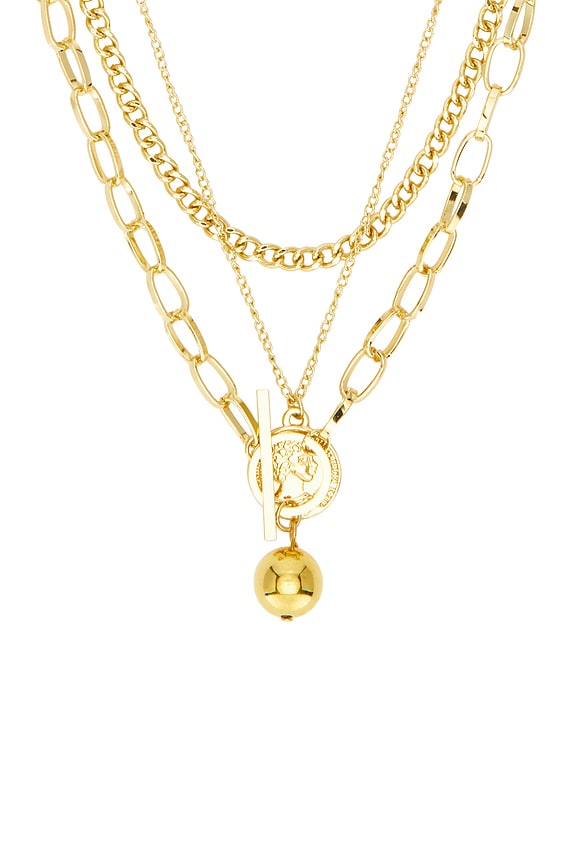 view 2 of 4 COLLAR SUPERPUESTO VILLOSA in Gold